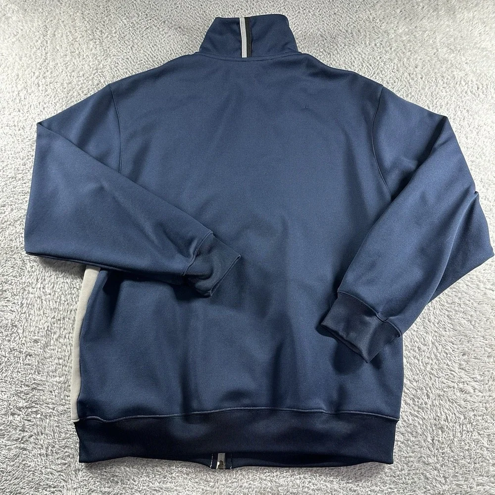 VINTAGE‎ Y2K Nike Track Jacket Mens Small Navy Blue Color Block Bomber